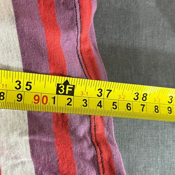Anthropologie Maeve Swing Dress Womens M Purple Striped Turtleneck Knee Length - Picture 8 of 9